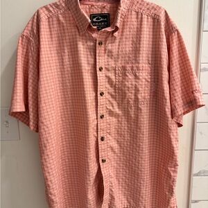 Drake Pink Casual Button Down Shirt